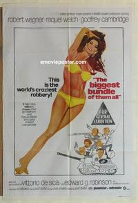 e103 BIGGEST BUNDLE OF THEM ALL Australian one-sheet movie poster '68 sexy Welch!