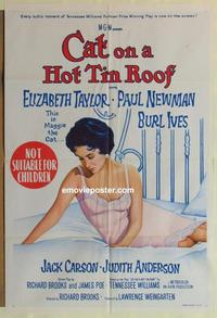 e126 CAT ON A HOT TIN ROOF Australian one-sheet movie poster R66 Liz Taylor