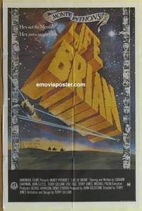e238 LIFE OF BRIAN Australian one-sheet movie poster '79 Monty Python, Cleese