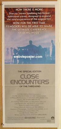 e525 CLOSE ENCOUNTERS OF THE 3rd KIND S.E. Australian daybill movie poster '80