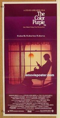 e527 COLOR PURPLE Australian daybill movie poster '85 Steven Spielberg