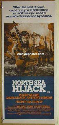 e593 FFOLKES Australian daybill movie poster '80 Roger Moore, James Mason