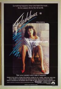 e170 FLASHDANCE Australian one-sheet movie poster '83 dancin' Jennifer Beals!