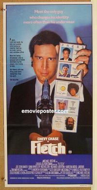 e604 FLETCH Australian daybill movie poster '85 Chevy Chase, Abdul-Jabbar