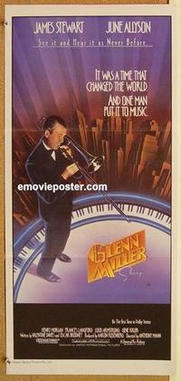 e629 GLENN MILLER STORY Australian daybill movie poster R85 James Stewart