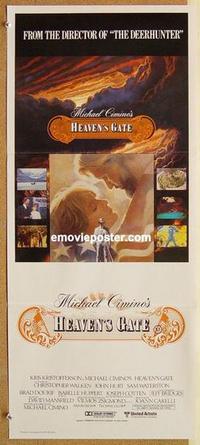 e673 HEAVEN'S GATE Australian daybill movie poster '81 Kristofferson, Walken