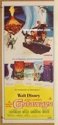 e703 IN SEARCH OF THE CASTAWAYS Aust daybill R70s Jules Verne, Mills, an earthquake of entertainment
