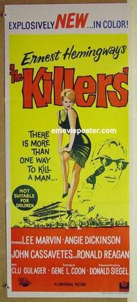 e744 KILLERS Australian daybill movie poster '64 John Cassavetes, Marvin