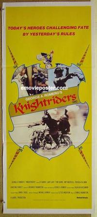 e751 KNIGHTRIDERS Australian daybill movie poster '81 George A. Romero
