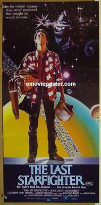 e765 LAST STARFIGHTER Australian daybill movie poster '84 Guest, sci-fi