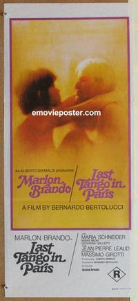 e766 LAST TANGO IN PARIS Australian daybill movie poster '73 Marlon Brando