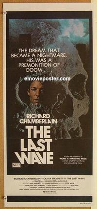 e769 LAST WAVE Australian daybill movie poster '77 Peter Weir crime classic!