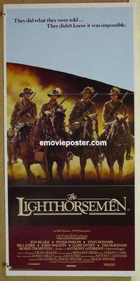 e778 LIGHTHORSEMAN Australian daybill movie poster '87 World War I