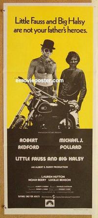 e785 LITTLE FAUSS & BIG HALSY Australian daybill movie poster '70 Redford