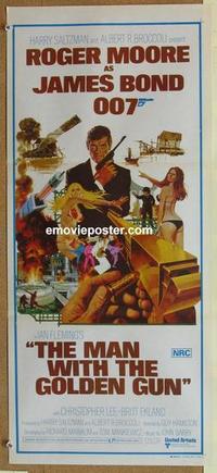 e816 MAN WITH THE GOLDEN GUN Australian daybill movie poster '74 James Bond