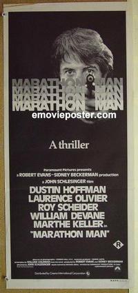 e818 MARATHON MAN Australian daybill movie poster '76 Dustin Hoffman