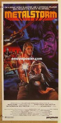 e825 METALSTORM Australian daybill movie poster '83 3D, Charles Band