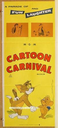 e508 CARTOON CARNIVAL Australian daybill '70s Tom & Jerry!