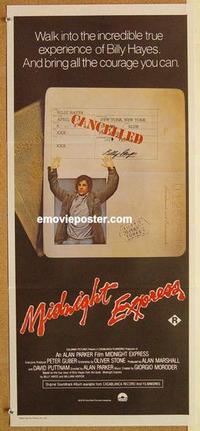 e830 MIDNIGHT EXPRESS Australian daybill movie poster '78 Oliver Stone