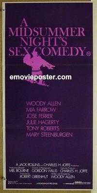 e831 MIDSUMMER NIGHT'S SEX COMEDY Australian daybill movie poster '82 Allen
