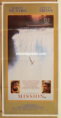 e835 MISSION Australian daybill movie poster '86 Robert De Niro, Irons