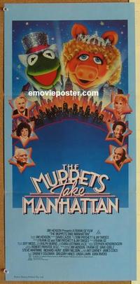 e852 MUPPETS TAKE MANHATTAN Australian daybill movie poster '84 Jim Henson