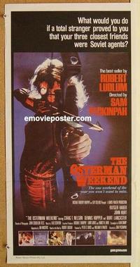 e882 OSTERMAN WEEKEND Australian daybill movie poster '83 Sam Peckinpah