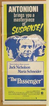 e893 PASSENGER Australian daybill movie poster '75 Jack Nicholson, Antonioni