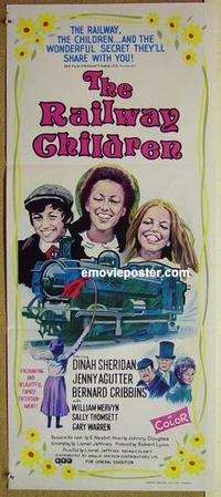 e943 RAILWAY CHILDREN Australian daybill movie poster '71 Jenny Agutter