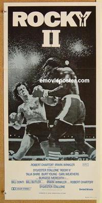 e971 ROCKY 2 Australian daybill movie poster R80s Sylvester Stallone, boxing