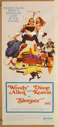 f013 SLEEPER Australian daybill movie poster '74 Woody Allen, Diane Keaton