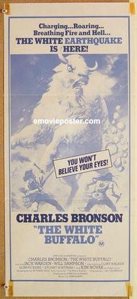 f162 WHITE BUFFALO Australian daybill movie poster '77 Charles Bronson