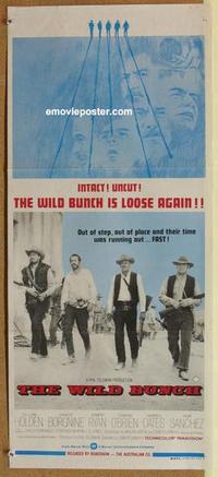 f165 WILD BUNCH Australian daybill movie poster R70s Sam Peckinpah classic!