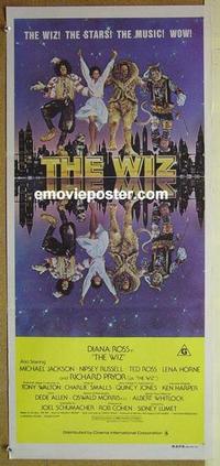 f169 WIZ Australian daybill movie poster '78 Diana Ross, Michael Jackson