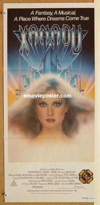 f177 XANADU Australian daybill movie poster '80 Olivia Newton-John, Kelly