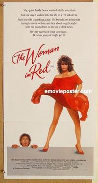 f171 WOMAN IN RED Australian daybill movie poster '84 Gene Wilder