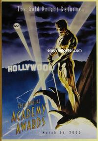 g009 74TH ANNUAL ACADEMY AWARDS one-sheet movie poster '02 Alex Ross art!