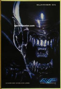 g023 ALIEN VS PREDATOR teaser style A one-sheet movie poster '04 Alien!