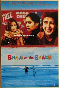 g066 BHAJI ON THE BEACH one-sheet movie poster '93 set yourself free!