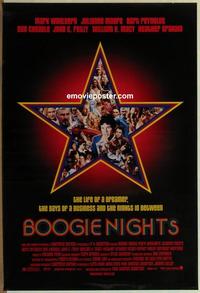 g077 BOOGIE NIGHTS one-sheet movie poster '97 Mark Wahlberg, sex industry!