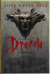 g081 BRAM STOKER'S DRACULA advance one-sheet movie poster '92 Coppola