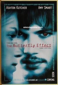 g088 BUTTERFLY EFFECT DS advance one-sheet movie poster '04 Ashton Kutcher
