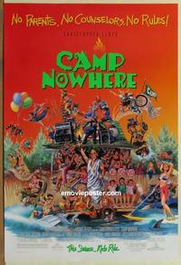 g089 CAMP NOWHERE DS advance one-sheet movie poster '94 Christopher Lloyd