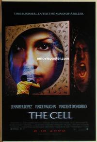 g103 CELL #3 advance one-sheet movie poster '00 Jennifer Lopez, sci-fi!
