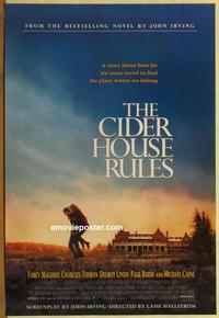 g113 CIDER HOUSE RULES DS one-sheet movie poster '99 Tobey McGuire, Caine