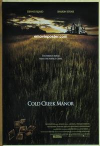 g119 COLD CREEK MANOR DS one-sheet movie poster '03 Dennis Quaid, Stone
