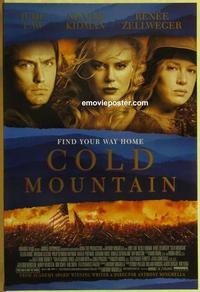 g120 COLD MOUNTAIN one-sheet movie poster '03 Jude Law, Nicole Kidman