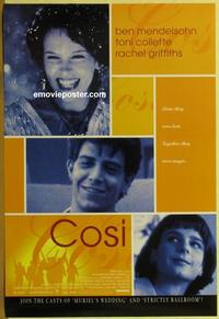 g129 COSI DS one-sheet movie poster '96 Ben Mendelsohn, Toni Collette