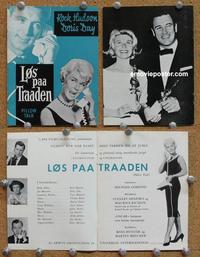 f354 PILLOW TALK Danish movie program '59 Hudson, Doris Day