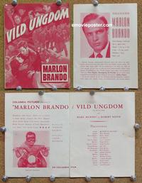 f362 WILD ONE Danish movie program '53 Marlon Brando, Marvin